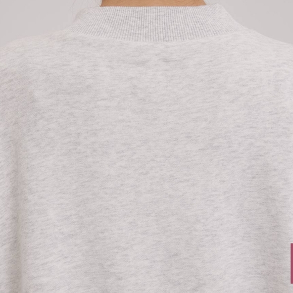 *Drawstring Hem Sweatshirt & Balloon Sweatpant Set (Cloud Grey) - NAP Loungwear - Picture 4 of 10